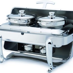 Chrome Oblong Roll-top Soup Station