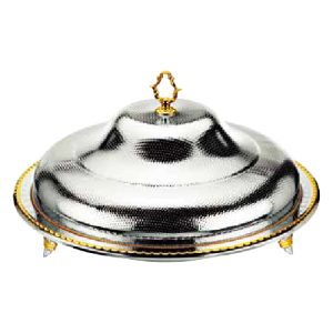 Gold & Silver-Plated Round Dome with Cover