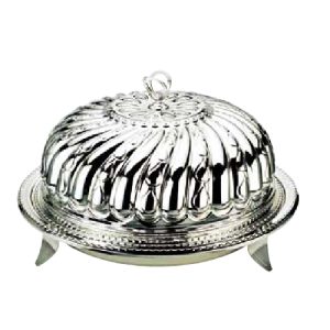 Frenchef Silver Plated Round Dome with Cover